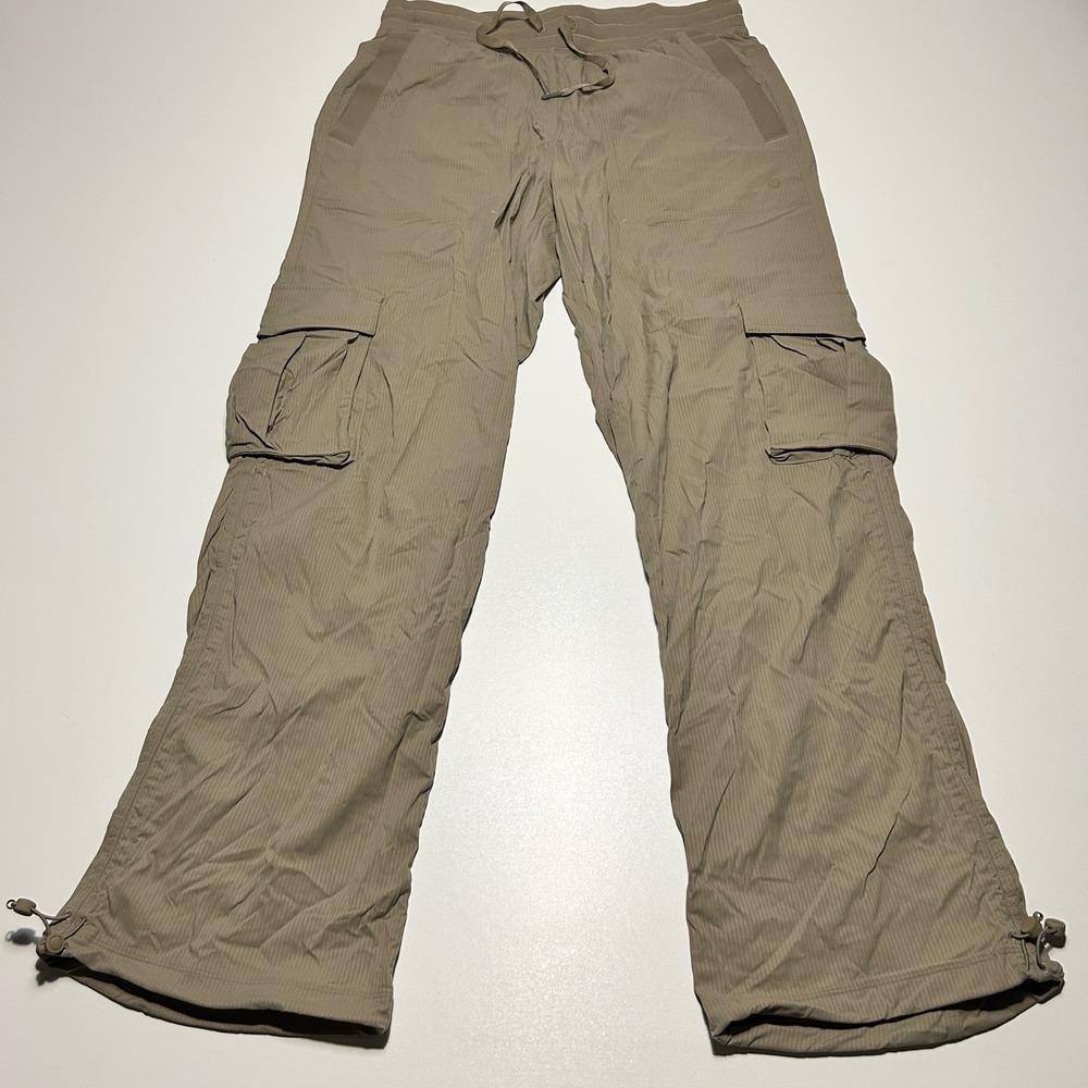 Lululemon Tan Khaki Cargo Pants Straight Leg Utility Trousers LW5GILS M